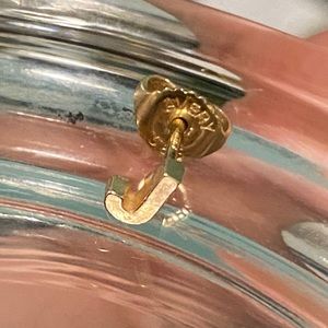 “J” James Avery gold stud